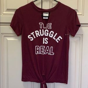 The Struggle is real Girls Tee Juniors XS